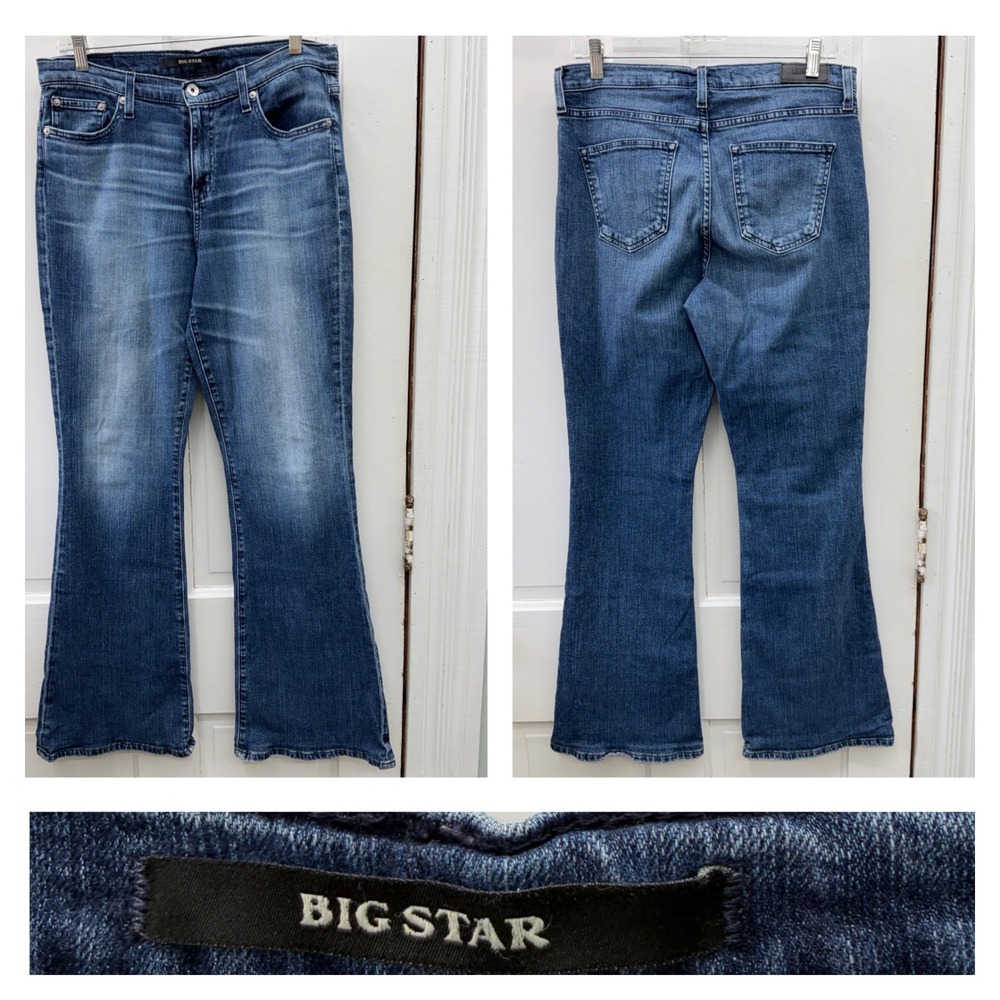 Big Star Womens 31 Bootcut Flare Leg Denim Jeans